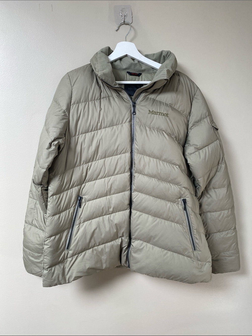 Marmot Ithaca Jacket 700 Filled Puffer Jacket sage green grey size XL